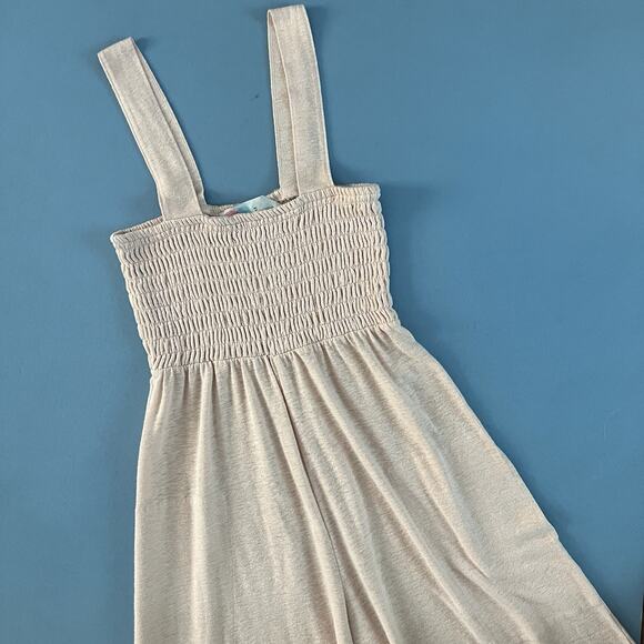 Free People Beach Homecoming Sunbath Linen Wide Leg Jumpsuit - Picture 5 of 7